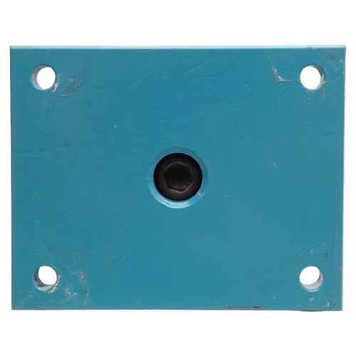 Heavy Duty Flange Mount Steel Caster Plate, 5" x 4" x 2.75", ø0.5" ID Stem Hole - Picture 6 of 7