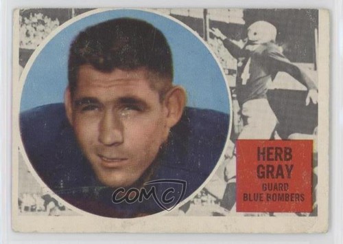 Herb Gray #80 1960 Topps CFL card
