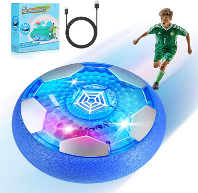 Air Power Fußball, Geschenke Für Jungen, LED Wiederaufladbar Indoor Fussball, Sp