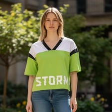 NWT NIKE Seattle Storm Women's Wnba Top In Green White SZ-XXL