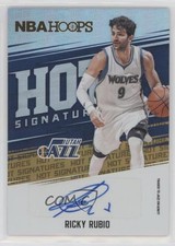 2017-18 Panini NBA Hoops Hot Signatures Ricky Rubio #HS-RR Auto mx0