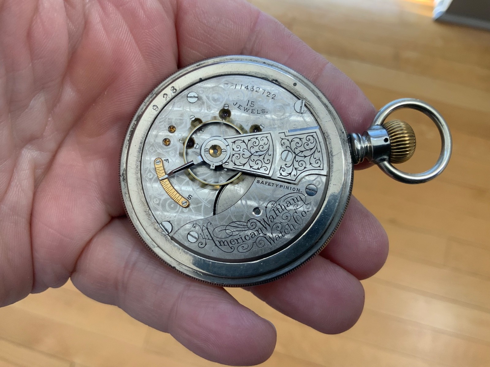 GREAT 1902 ON 820 RUNS Pocket HORSE Antique CASE 18s Watch 15j 1883 WALTHAM HEAD - vintagewatches.pk