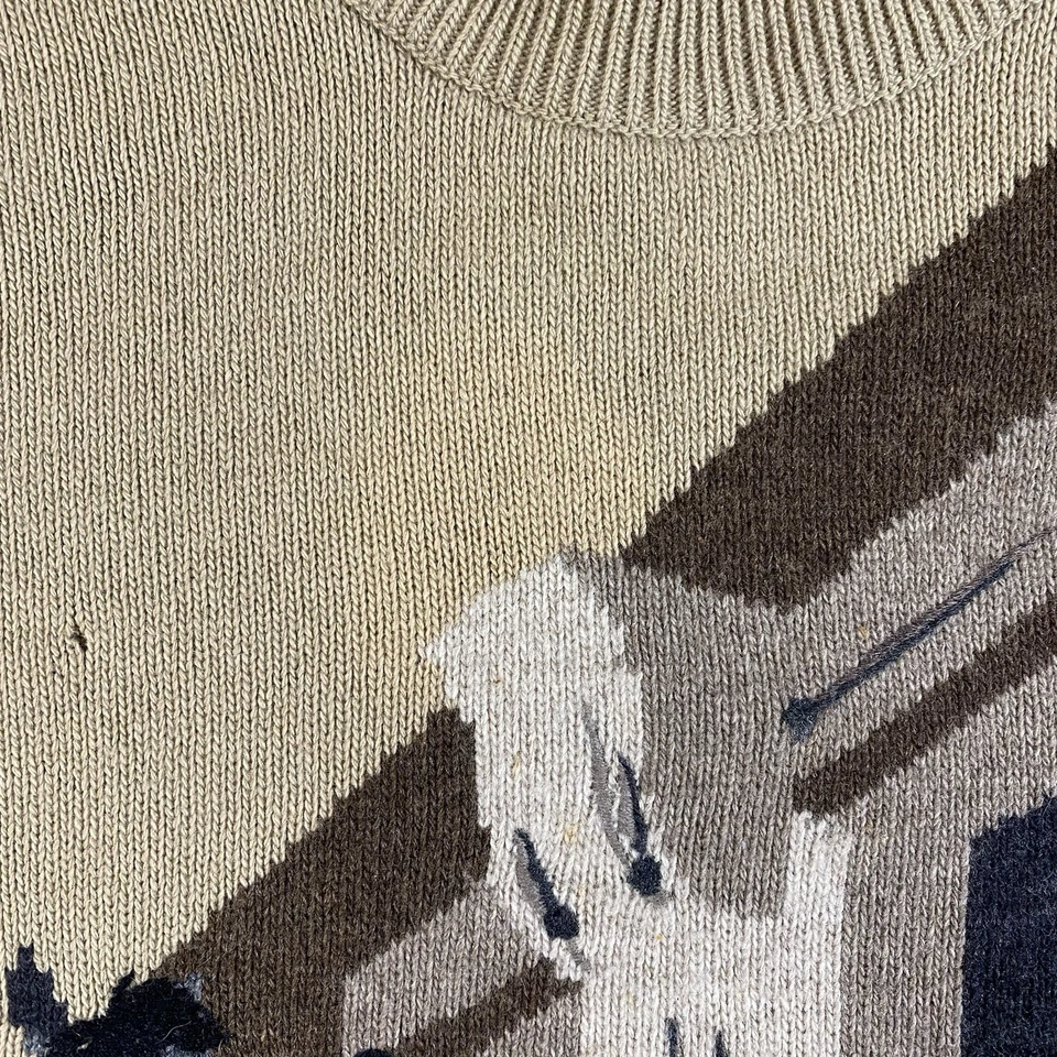 Suéter De Colección Años 90 Iceberg Disney 101 Dálmatas Marrón Tejido Talla Grande Foto 4 de 4