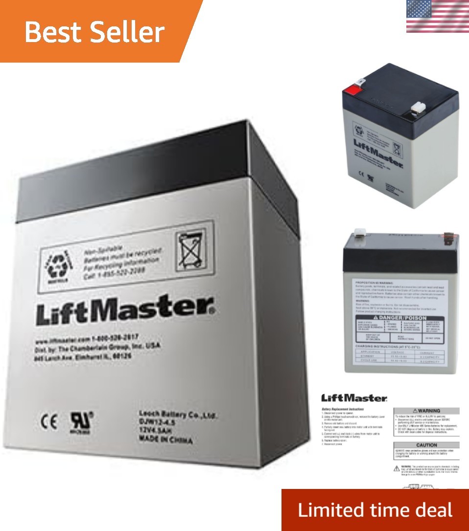 Liftmaster/Chamberlain Battery Backup Replacement . Integrated
