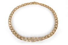 Cartier Collier Georges Lenfant 53 Brillanten ca 1,3 ct 750 Gold [BRORS 20705]