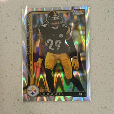 2025 Topps Chrome Kyle Dugger Pittsburgh Steelers Raywave Refractor 