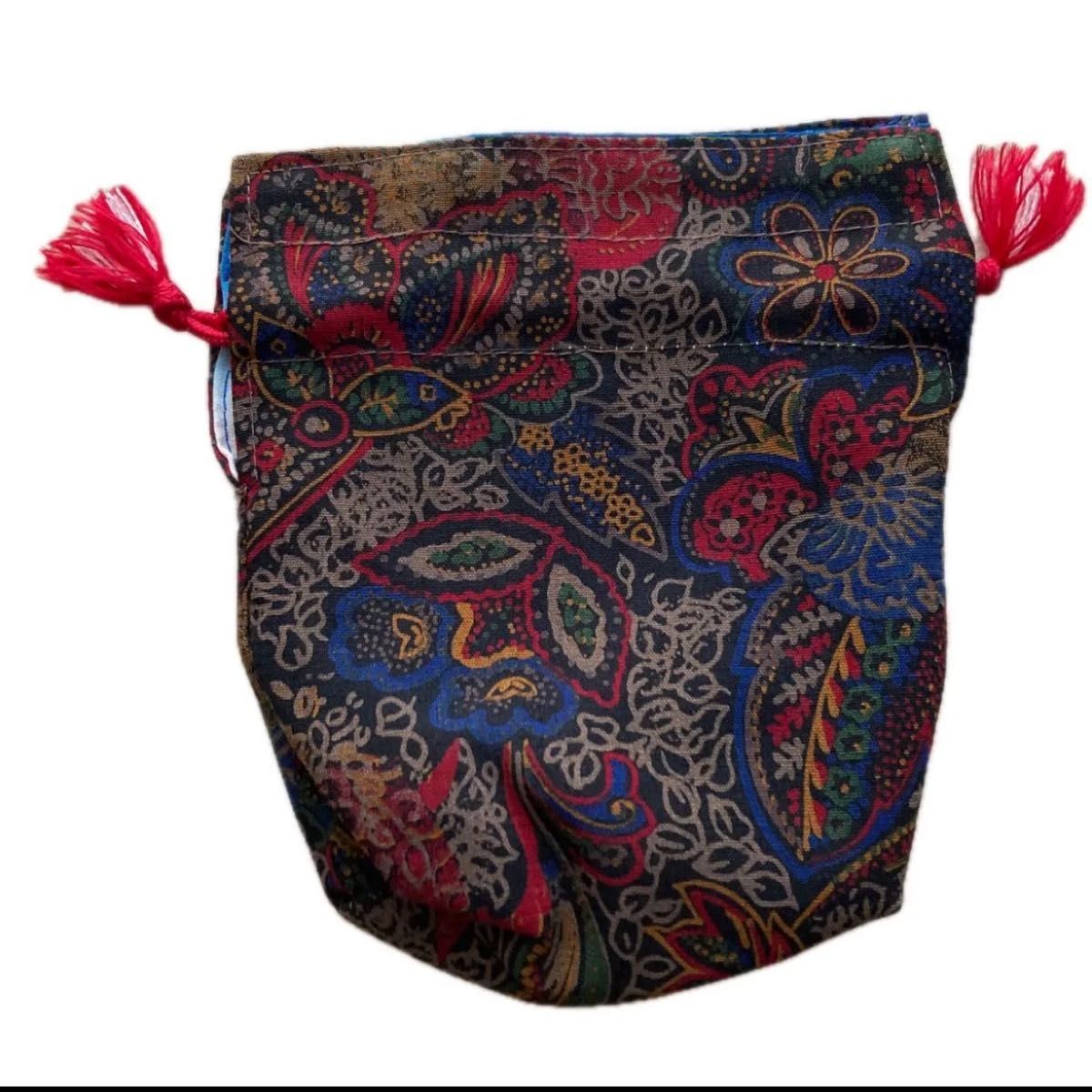 Japanese pattern drawstring bag (small) accessory… - image 4