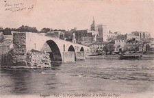 84 AVIGNON LE PONT SAINT BENEZET ET LE PALAIS DES PAPES