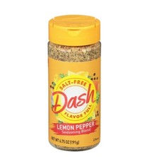 Dash Salt-Free Lemon Pepper Seasoning Blend, Kosher, 6.75 oz Shaker