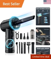 Powerful 95000RPM Air Blower with LED - Ideal for Deep Cleaning Electronics