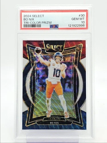 BO NIX 2024 SELECT CONCOURSE ROOKIE TRI-COLOR PRIZM RC /299 PSA 10 Q0004