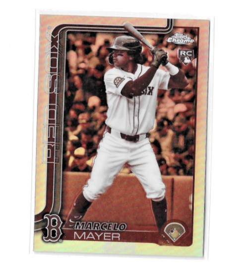 Marcelo Mayer 2025 Topps Chrome Update Negative Refractor Rookie RC #USC9