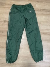 VTG 90s Y2k Nike Pants Mens Sz M Green Nylon Track Jogger Windbreaker 90s