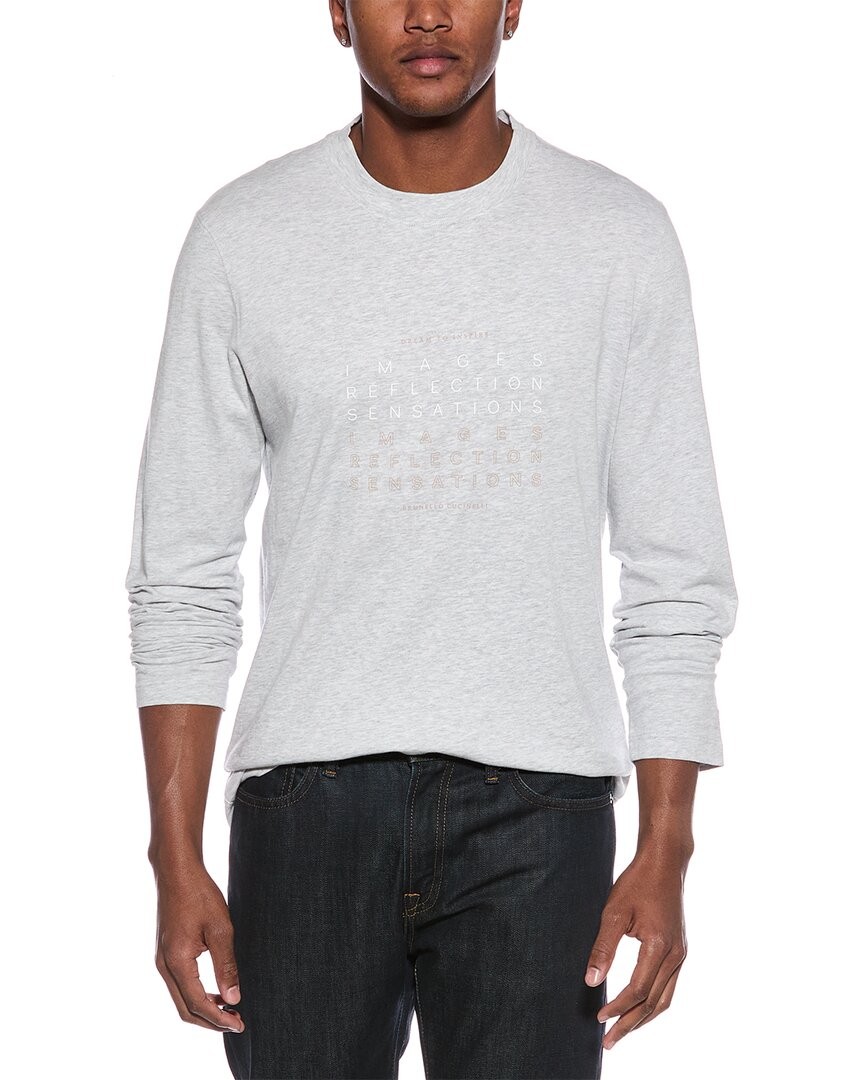 Мужская приталенная футболка Brunello Cucinelli Slim Fit L