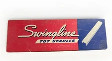 Vintage Swingline Tot Staples 1000ct Box Mini Chisel Point Made USA