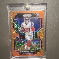 Panini 2021 Prizm Football Kadarius Toney Rookie Card #342 New York Giants. rookie card picture