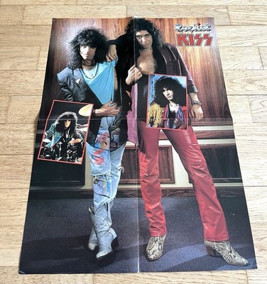 Kisseaページ KISS 1985 SANDRA Swedish Poster Music Magazine Okej 1980s Vintage