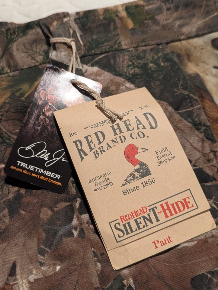 Pantalones de piel silenciosos marca Red Head para hombre TrueTimber camuflados ajuste flexible 4XL/32 nuevos con etiquetas Foto 3 de 4