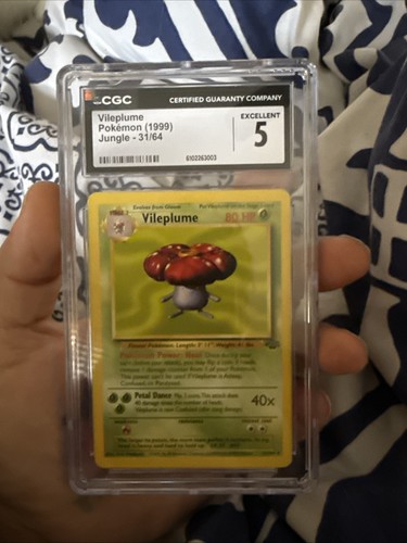 Vileplume (1st Edition) graded CGC 5 for sale on eBay