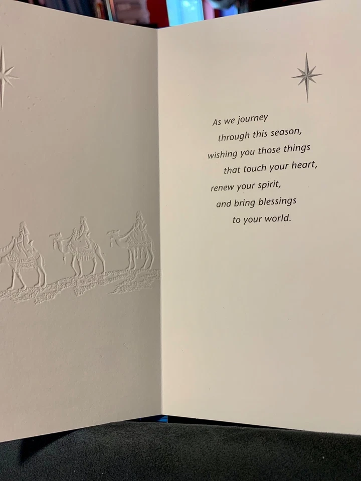 Set of 2! Christmas Cards! Beautiful Wise Men and Wise Message! - Image 2 of 4