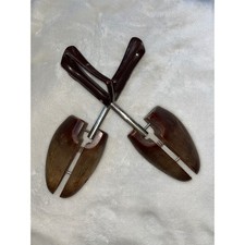 Rochester Shoe Tree Co Travel Tree Vintage Wood Plastic Shoe Stretchers Brown