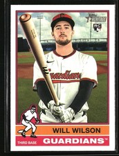 2025 Topps Heritage Will Wilson Rookie #583 RC Cleveland Guardians