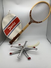Davis TAD HI-POINT 27&rdquo; Wooden Tennis Racquet w/cover, Guard, and Zephyr Brace