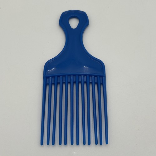 Vintage 1980s USA Patent 4345608 Plastic Hair Pick Lift Comb Lot Of 2 Blue Pink - Picture 5 of 8