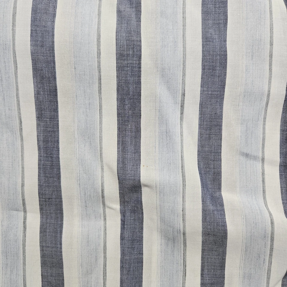 Hugo Boss Shirt Mens XXL White Blue Striped Linen Blend Long Sleeve Button Up - Image 3 of 4