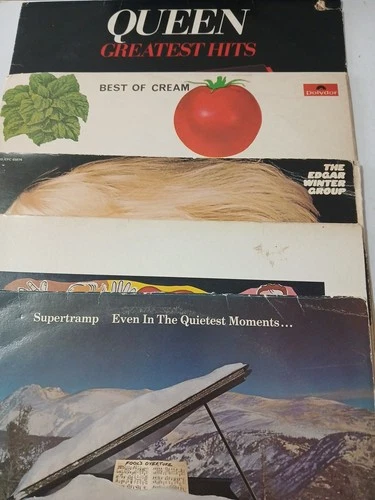 HARD ROCK JOB LOT OF FIVE ORIGINAL VINYL ALBUMS QUEEN & CREAM FAST DISPATCH