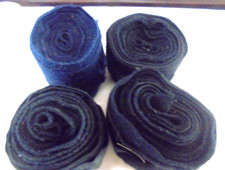 SET OF EQUESTRIAN LEG WRAPS,COB SIZE COT4 IN SET,BLACK IN COLOR