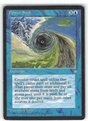 Power Sink *Common* Magic MtG x1 Ice Age MP