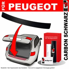 Lackschutzfolie Ladekantenschutz f&uuml;r Peugeot 1007 BJ 2005-2009 CarbonSchwarz