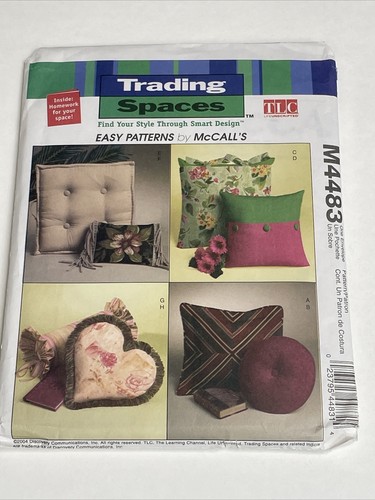 McCall's Trading Spaces Pillows Uncut Sewing Pattern M4483