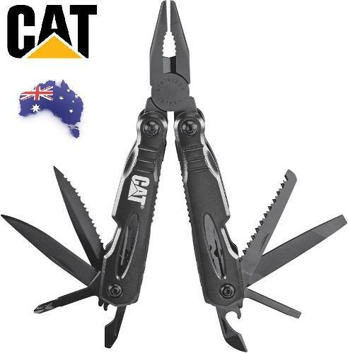 ** CAT ** 13-IN-1 MULTI TOOL - BUILT TOUGH STAINLESS STEEL BLADES / ALLOY HANDLE - Picture 1 of 1