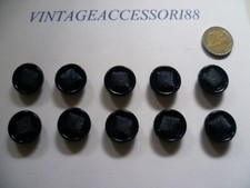 10 BOTTONI RESINA BLU DIAMETRO 2,3 CM VINTAGE ANNI 70 GIACCA CAPPOTTO SARTORIA