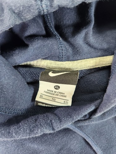 Nike Hoodie Mens XL Blue FBC Barcelona Soccer Football Long Sleeve Pullover - Picture 7 of 13