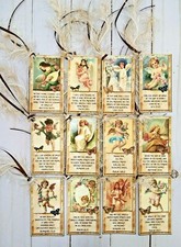 12 Biblical Handmade Gift Tags Scrapbooking Junk Journals Parties Crafts