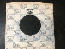 LIBERTY RECORDS 45 RECORD COMPANY SLEEVE EARLY 1980s VG