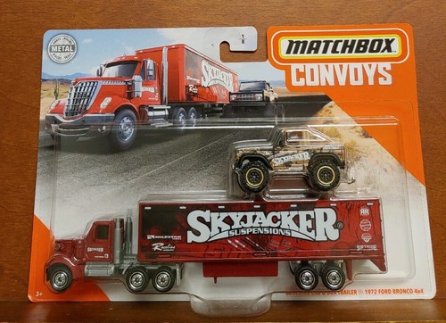 NEW MATCHBOX CONVOYS LONESTAR CAB & BOX TRAILER w/ BRONCO SKYJACKER SUSPENSIONS - Picture 2 of 6
