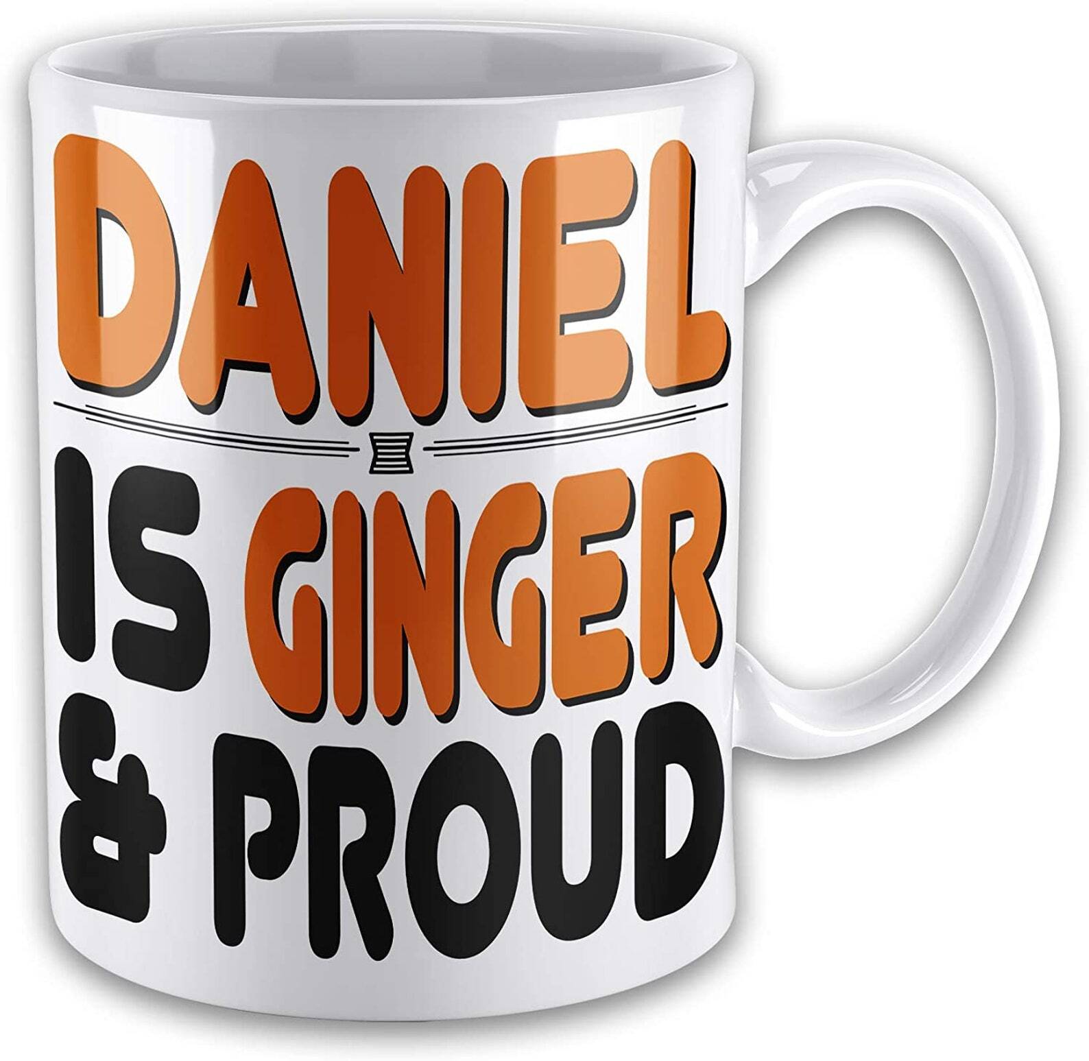 Personalised Ginger & Proud Funny Novelty Gift Mug