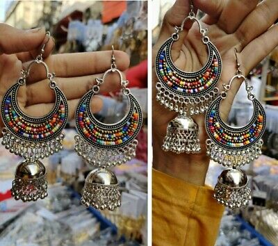 Classic Retro Jhumka Indian Gold Bell Tassel Drop Dangle Womens Earrings  Jewelry | eBay