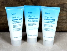 3X ~ Bliss Fabulous Makeup Melt Gel-to-oil Cleanser ~ 0.67 oz each