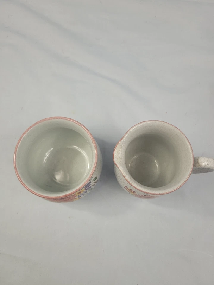 Vintage Denby Summer Fields Sugar Bowl & Creamer/Leite Jarro 1980 Excelente. 73 - Imagem 3 de 4
