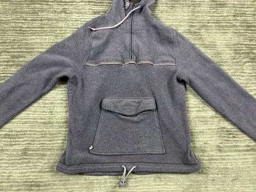 Vintage Roxy Quiksilver Hoodie Womens Medium Purple Fleece 1/4 Zip Pullover - Picture 3 of 11