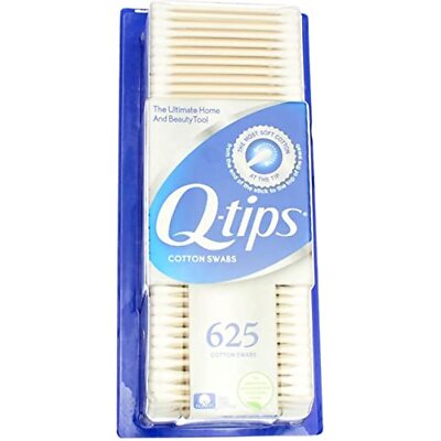 Q Tips Cotton Swab Size 625ct, Pack of 3