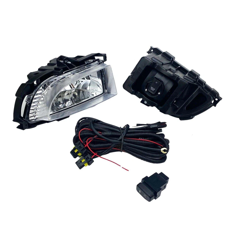 Set Front Bumper Fog Lamps Lights Switch Wiring For Mitsubishi Lancer 2005-2007 - Image 3 of 4