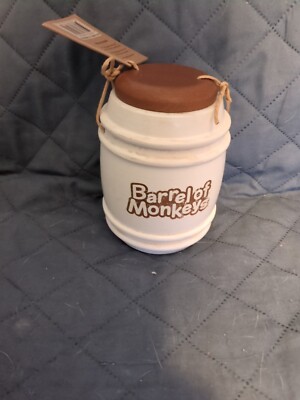 Barrel Of Monkeys Wood Barrel Ages 3 Years & Up Hasbro Gaming NEW