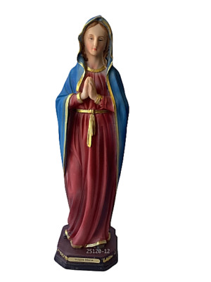 Virgen Maria 12'' Religious Figurine Virgin Mary Statue , New