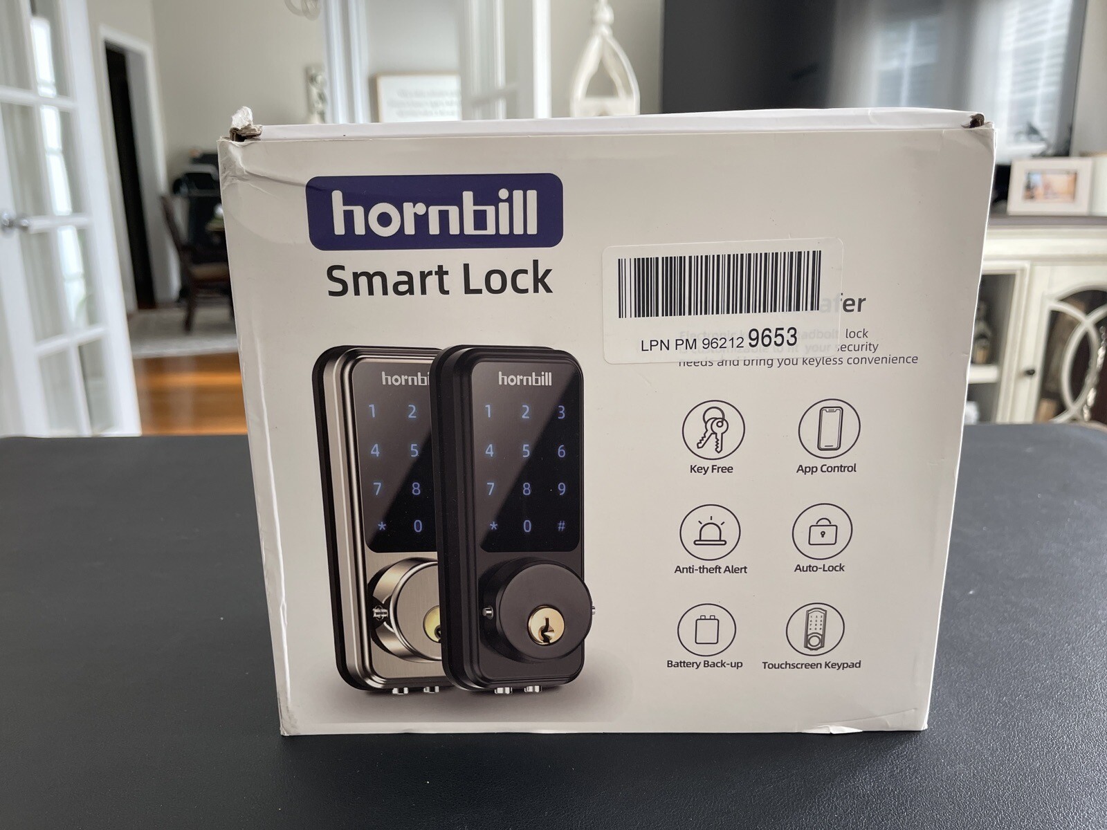Smart Electronic Deadbolt Lock with Keyless Entry & App Control - Silver-image
